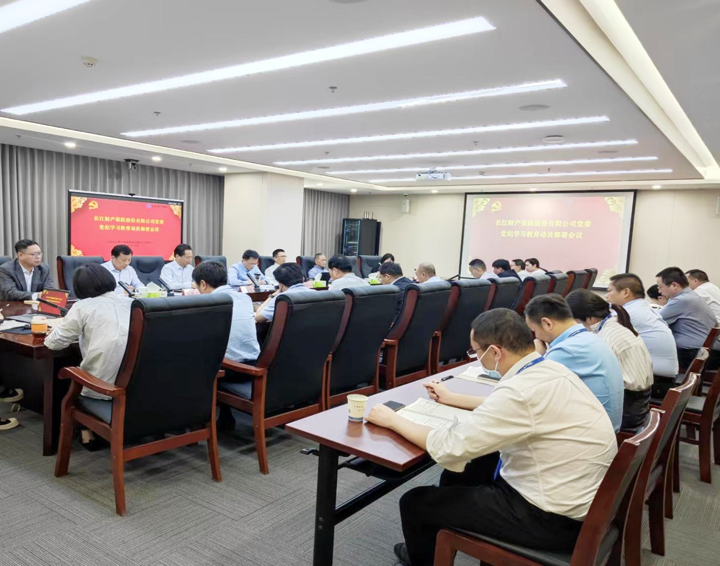 長(cháng)江财产保险股份有(yǒu)限公司党委召开第9次党委（扩大）会暨党纪學(xué)习教育动员部署会议